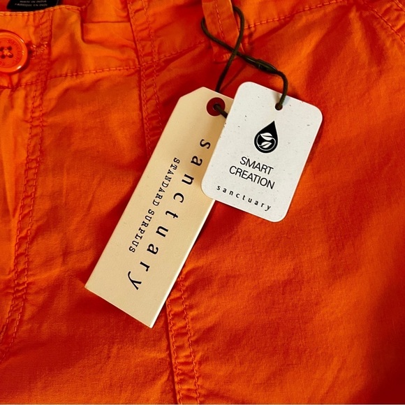 NEW Sanctuary Explorer Patch Pocket Short Orange Coral size 30 - Picture 4 of 10